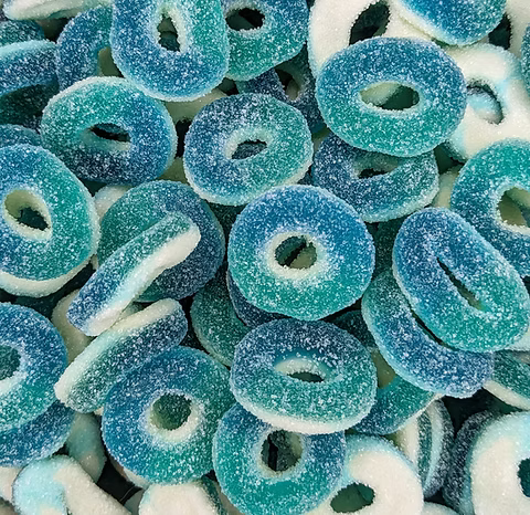 Blue Raspberry Rings 300g