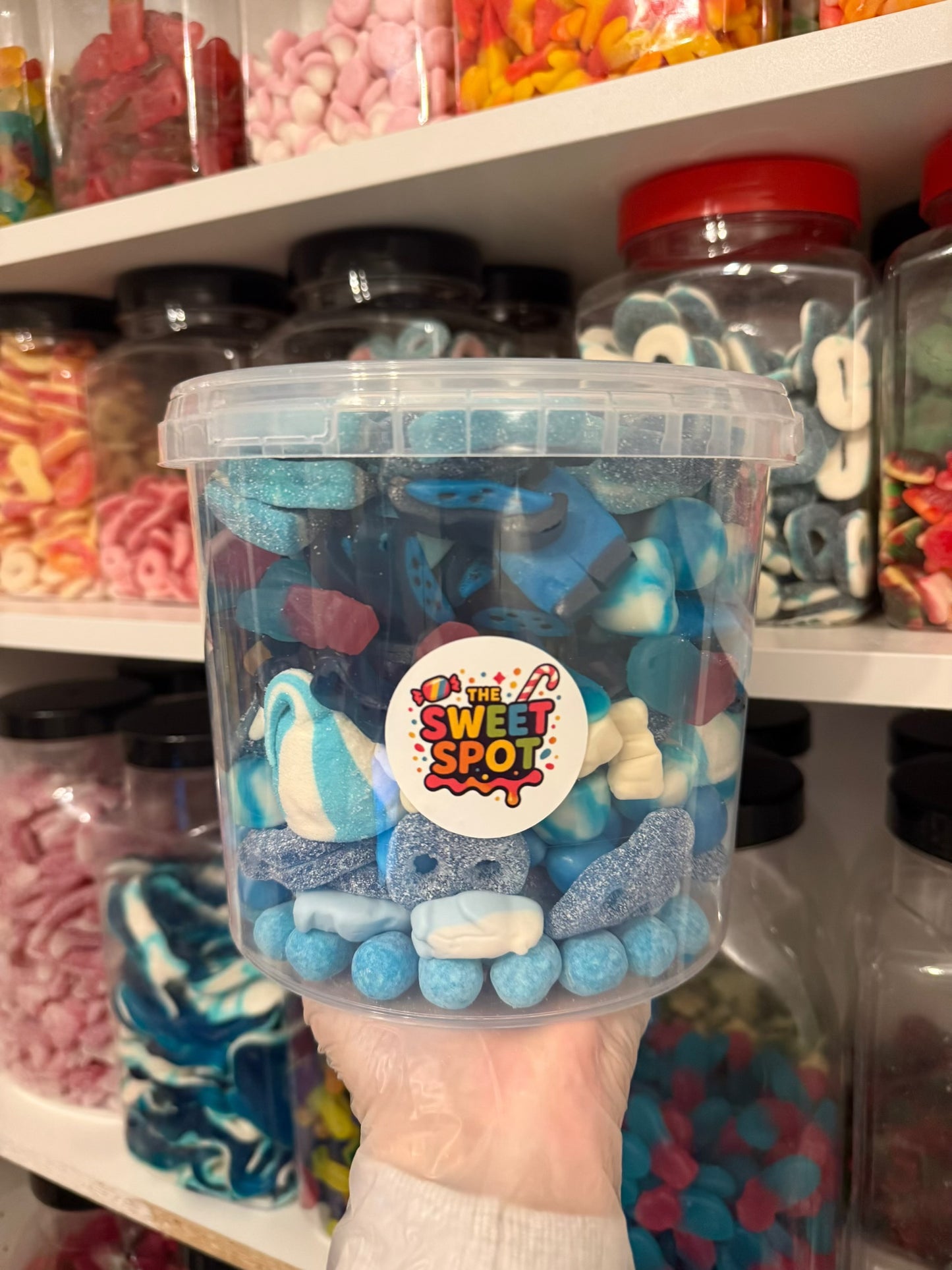 2.5kg Blue Sweet Bucket