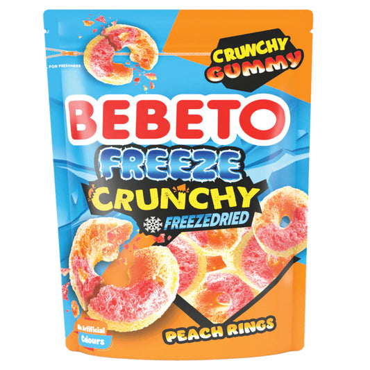 🍑 Bebeto Freeze Dried Peach Rings – 35g Bag
